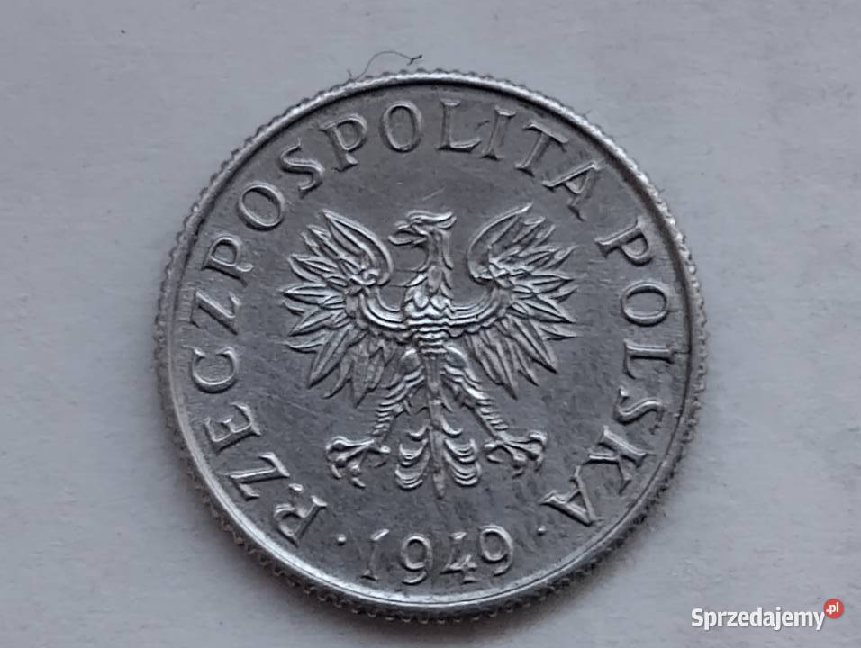 Moneta PRL 1 grosz 1949 Warszawa