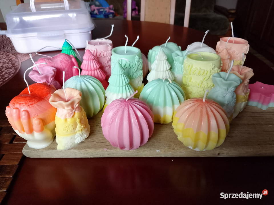 Świeczki z wosku sojowego Świece