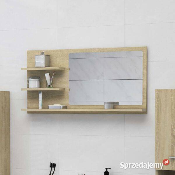 vidaXL Lustro łazienkowe dąb sonoma 90x105x45 Warszawa sprzedam