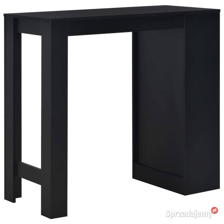 Stolik barowy z półkami czarny 110 x 50 x 103 Warszawa sprzedam