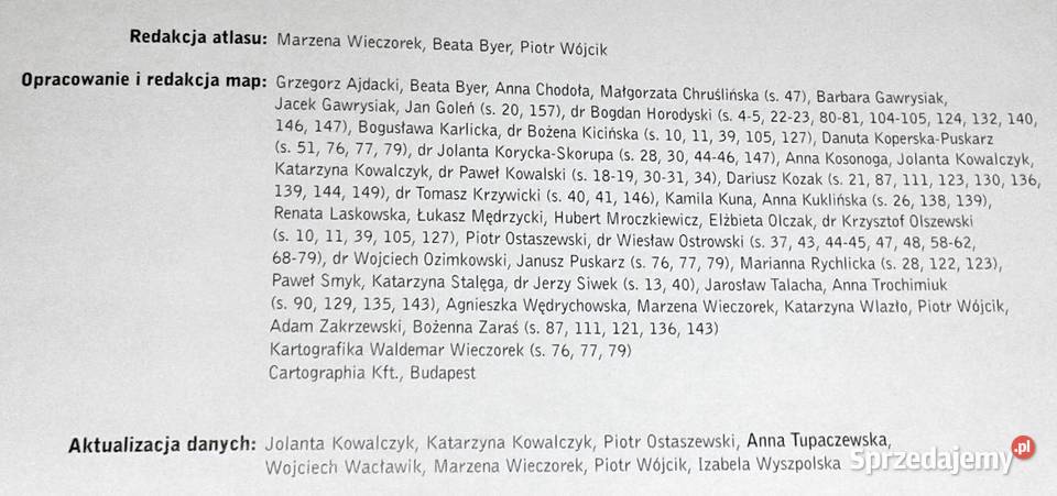 Szkolny atlas geograficzny Świat Polska ponad Chełm sprzedam