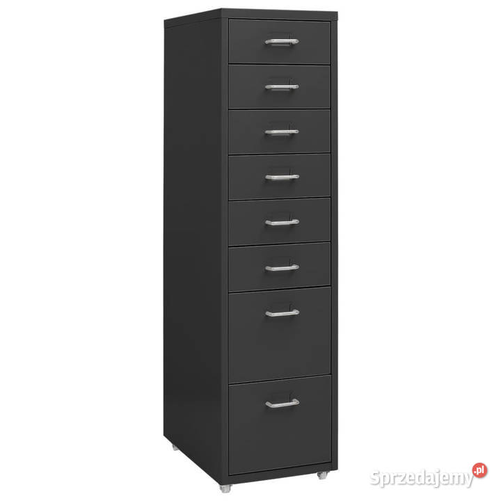 Mobilna szafka kartotekowa antracytowa 28x41x109 Warszawa