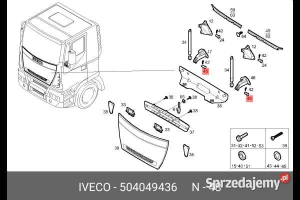 kołek mocowanie Iveco 504049436 dostawcze Kobylnica