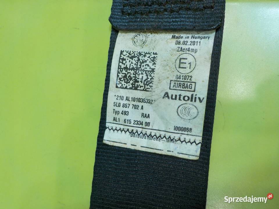 SKODA YETI 18 TSI 11r 5D pas bezpieczenstwa Suków