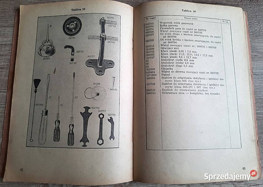 Katalog części zamiennych Guzikarka Durkopp KL