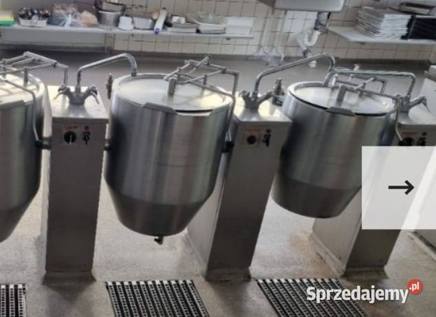 Kotły warzelne zestaw trzech o pojemności 20 40 Gastronomia zachodniopomorskie