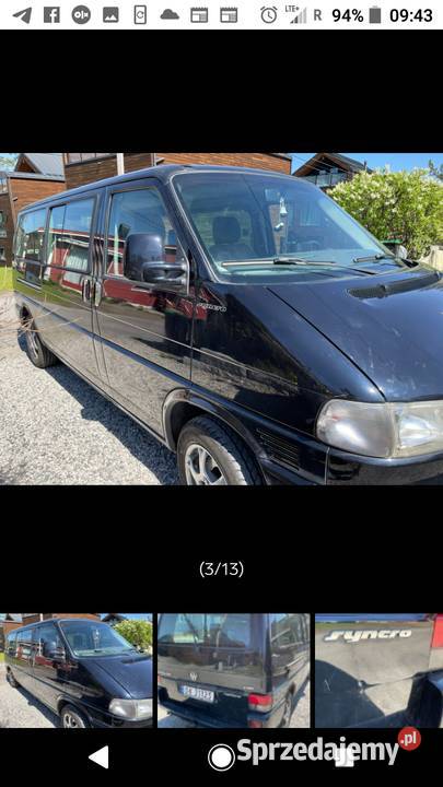 vw t4 carawelle long synchro z blokadą tylnego nieuszkodzony Knurów