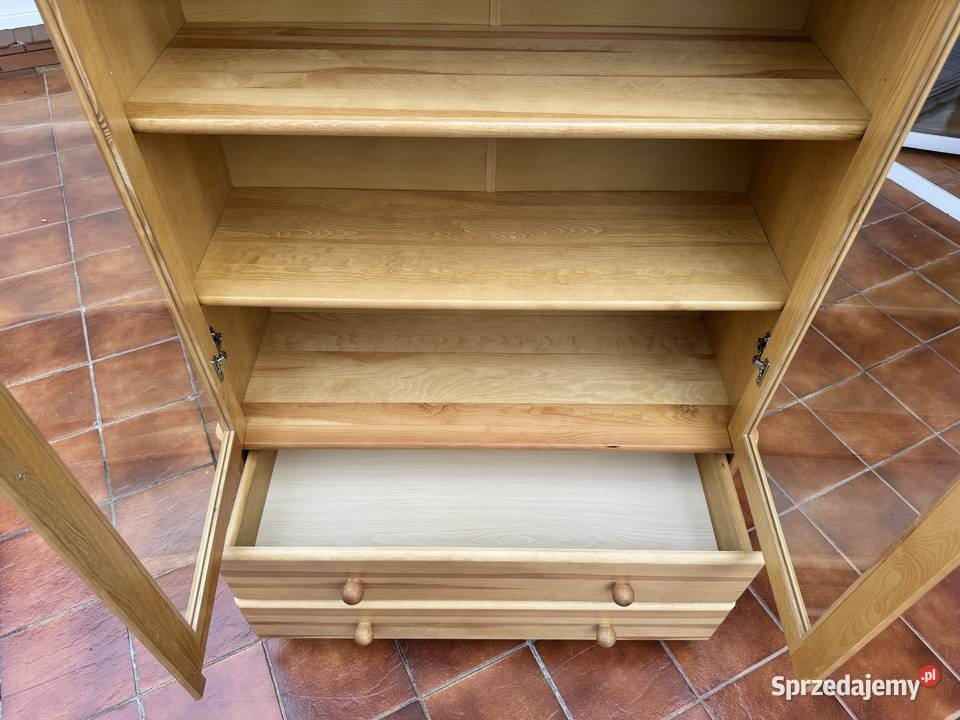 Witryna drewniana biblioteka półki na książki