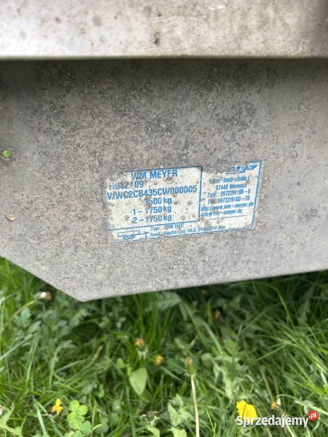 Przyczepa meyer 3500 Zator sprzedam