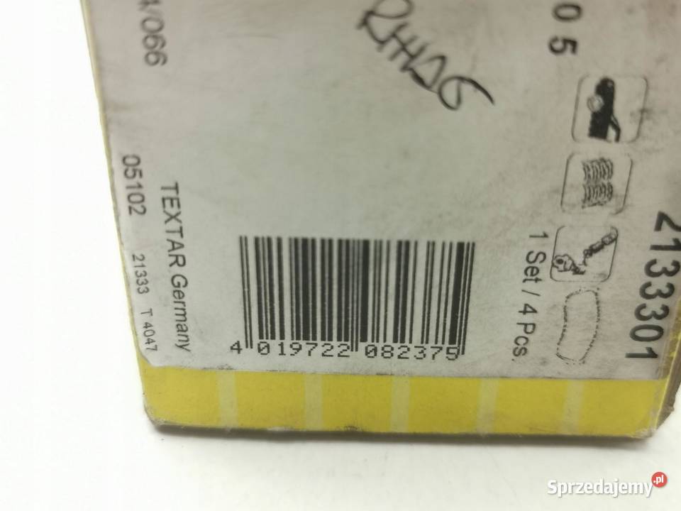 KLOCKI HAMULCOWE TEXTAR SUBARU JUSTY SUZUKI ALTO sprzedam