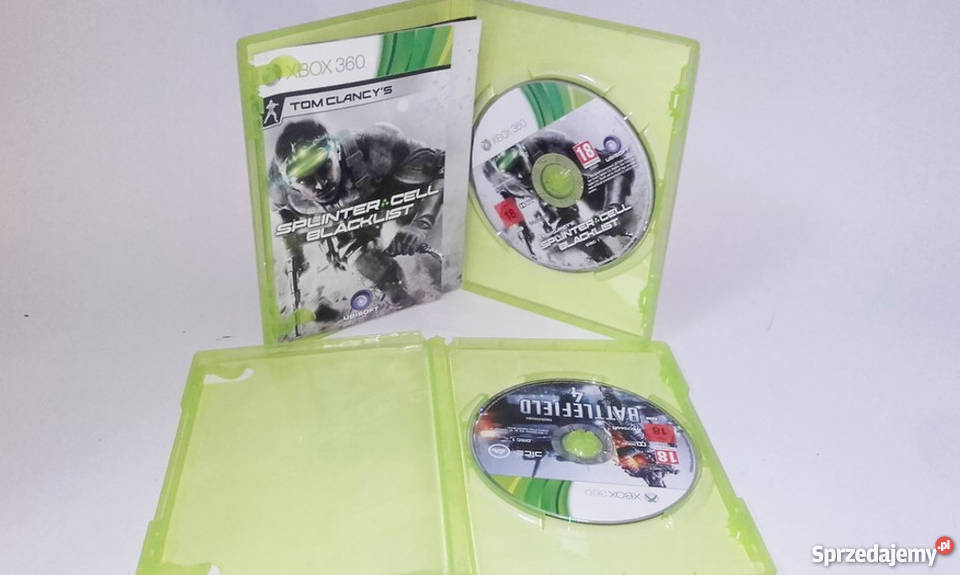 XBOX 360 BATTLEFIELD 4 SPLINTER CELL BLACKLIST akcja Gry na konsole podkarpackie Ropczyce