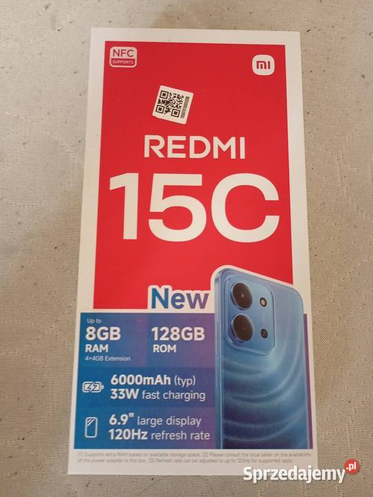 Smartfon Redmi 15 C Nowy Dąbrowa Górnicza sprzedam