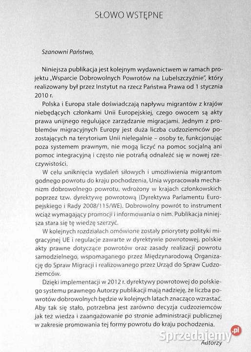 Dobrowolny powrót jako priorytet polityki miękka lubelskie