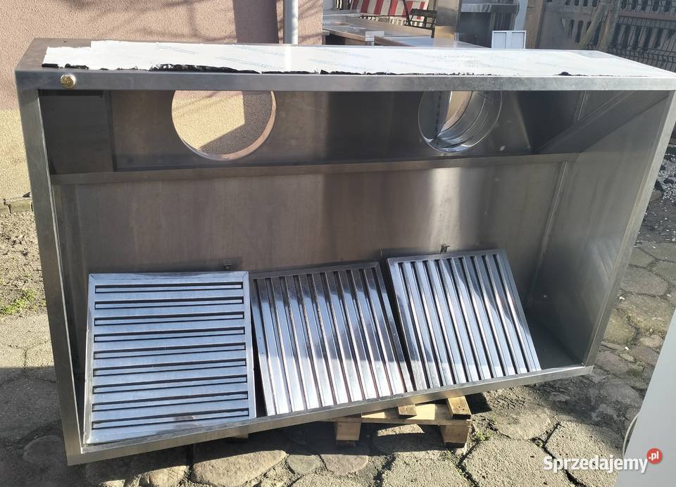 Okap gastronomiczny z łapaczami tłuszczu Słupia Kapitulna