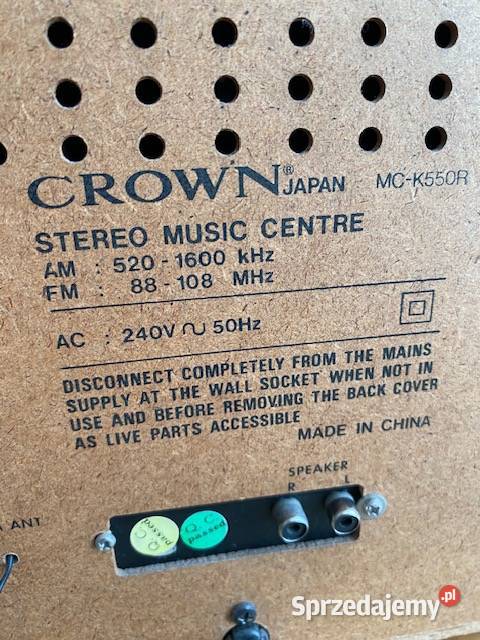 Wieża stereo Crown sprzedam