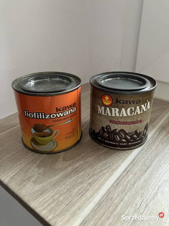 Stare puszki PRL Amino kawie z 82 roku Sępólno Krajeńskie