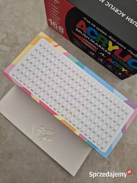 Zestaw 168 markerów akrylowych Poznań