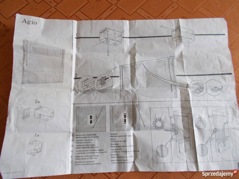 ŻaluzjaAGIO 120 x 175 PVC inny kolor Kłodzko