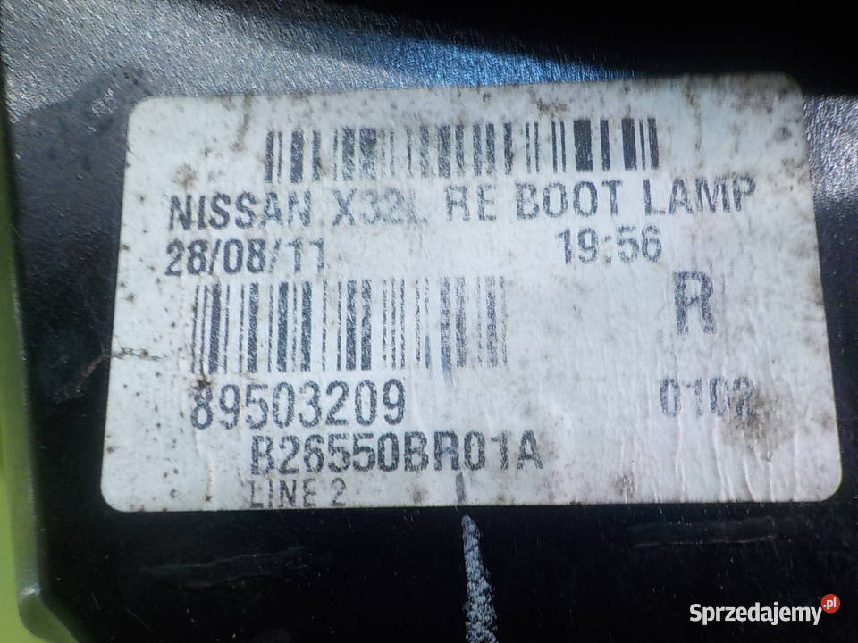 NISSAN QASHQAI J10 I LIFT 11r lampa prawa tyl w