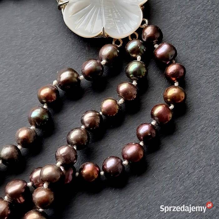 PERŁY NATURALNE SŁONOWODNE NASZYJNIK ODESSA śląskie Częstochowa sprzedam