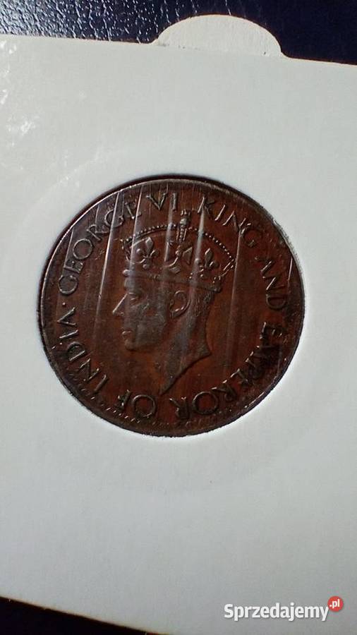 Stare monety 1 cent 1943 Cejlon Lesko