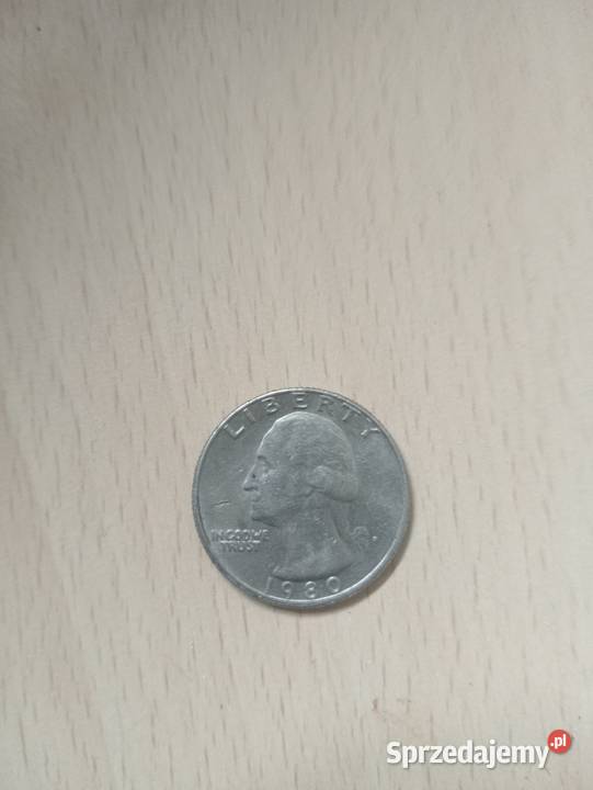 Ćwierć dolarowka z 1980