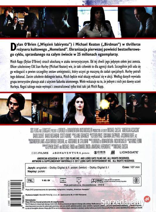 AMERICAN ASSASSIN DYLAN OBRIEN DVD KS Filmy Kalisz