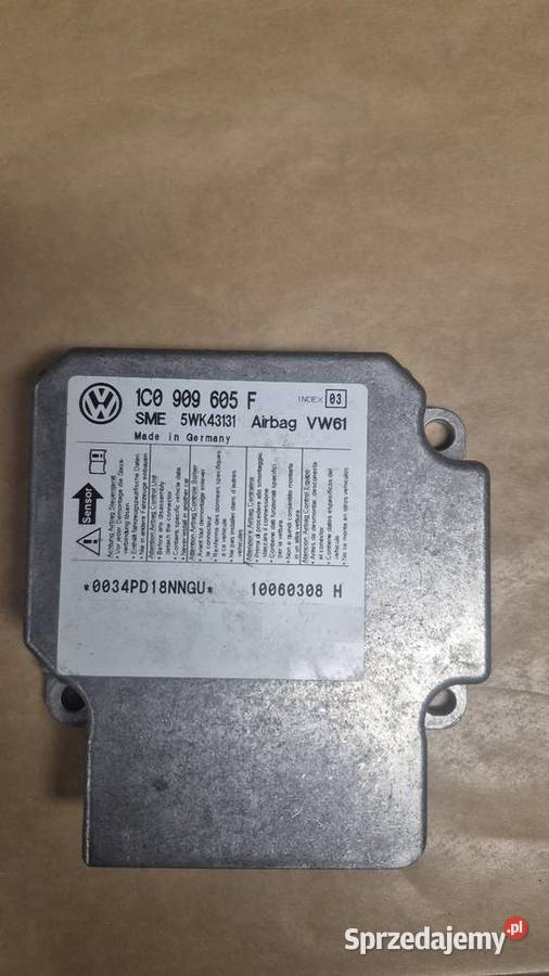 Modul Airbag Volkswagen 1C0 909 605 F NOWY 1400cm3