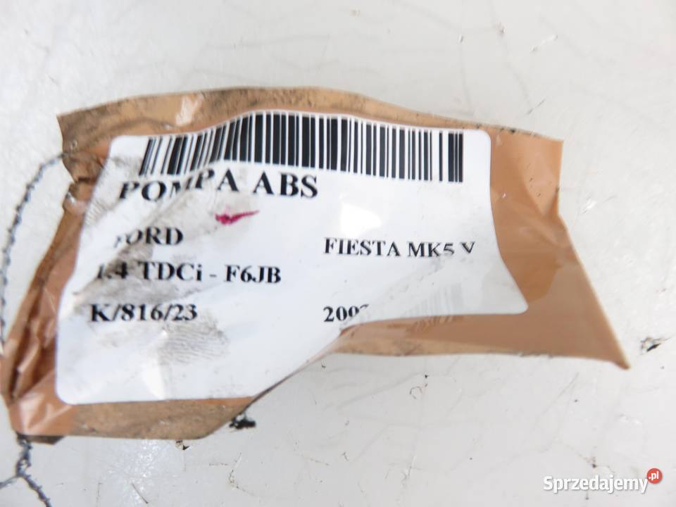 POMPA ABS FORD FIESTA MK5 V 2S612M110CD Części samochodowe sprzedam