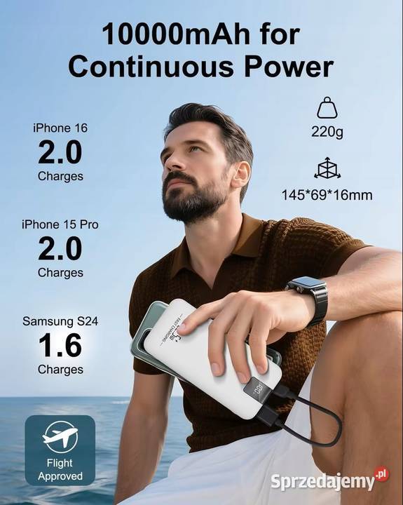 Powerbank 10000mAh 225W z wyświetlaczem LCD Rzeszów