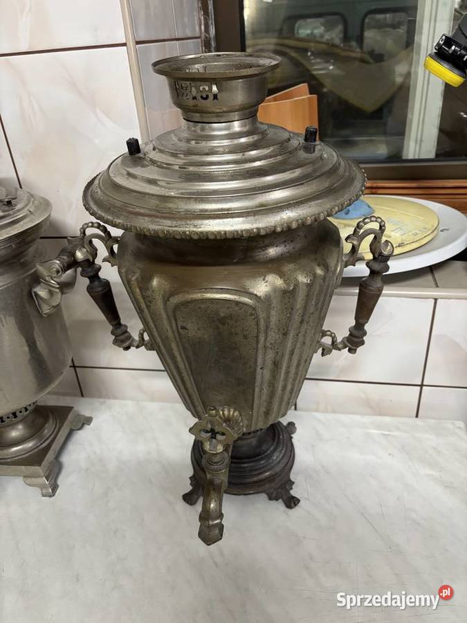 Samowar rosyjski 3 zestaw Antyki Antyki, Sztuka, Kolekcje pomorskie Bolszewo