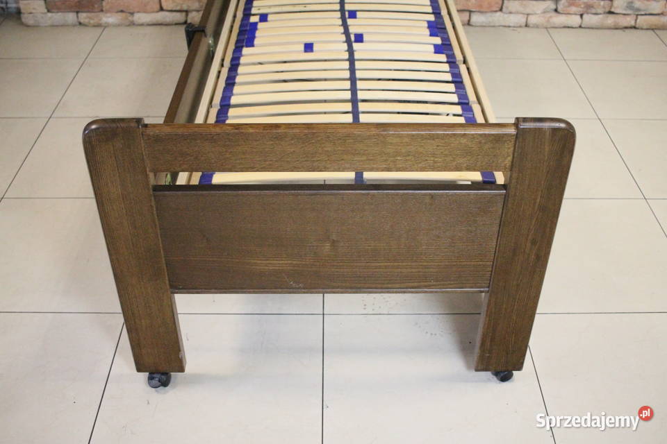 Łóżko elektryczne starszych osób rama DĘBOWA