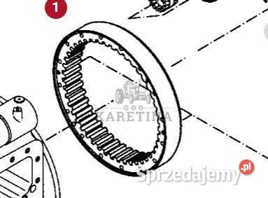 Fendt 414 415 Vario Koło Zębate Koronowe Tylnej Rolnictwo Jastrzębniki