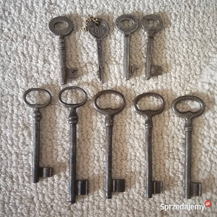 Stare klucze aluminiowe 9 sztuk Warszawa