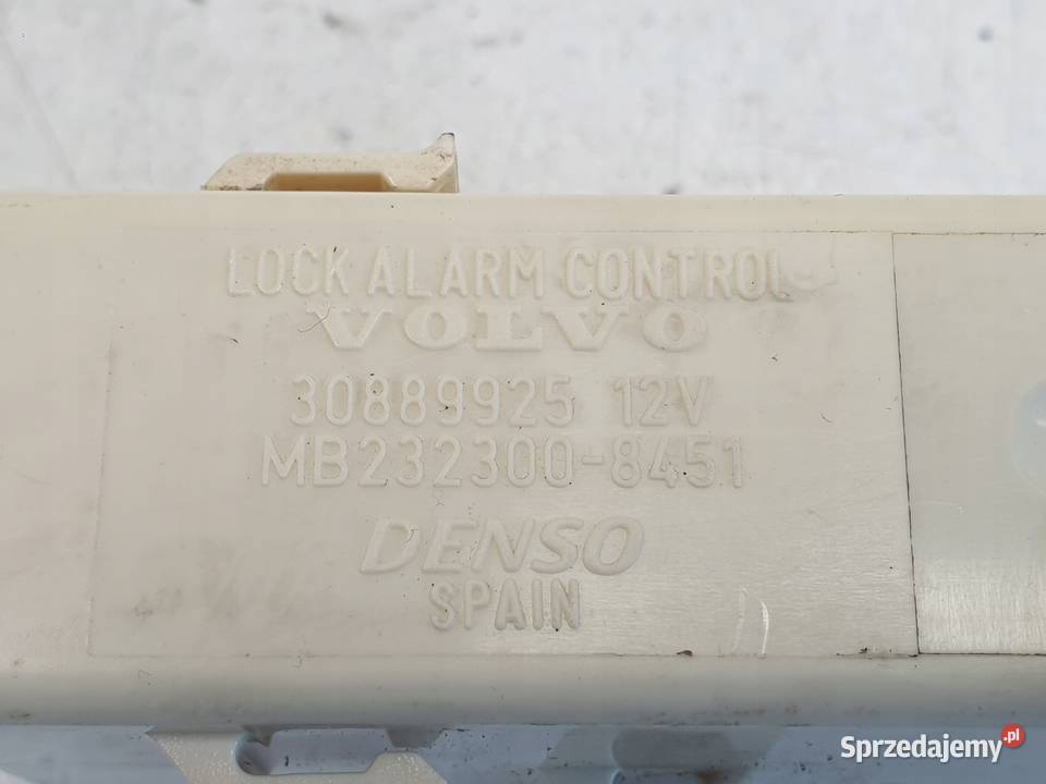 Volvo S40 V40 STEROWNIK ALARMU moduł 30889925 Skrzynki bezpieczników Rudka