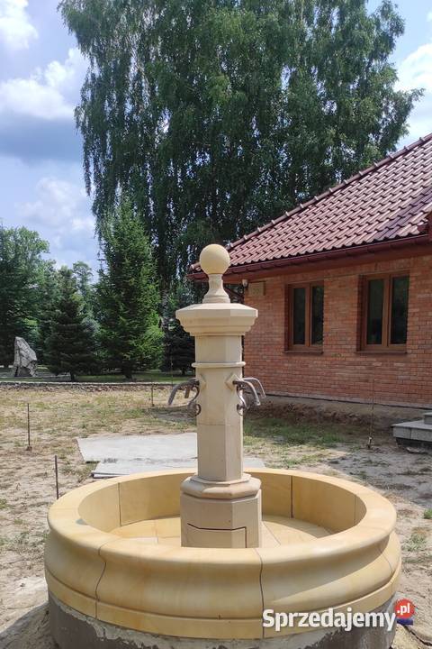 Stylowa fontanna z piaskowca do oryginalnego Kamienna Góra