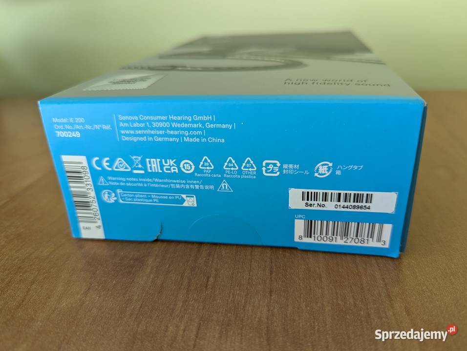 Słuchawki Sennheiser IE200 Choszczno sprzedam