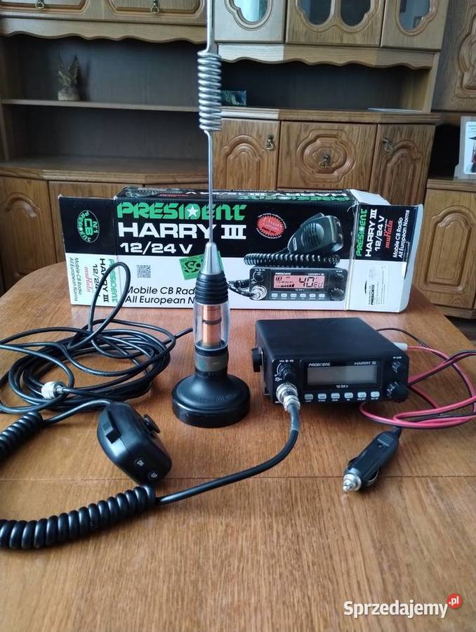 Cb radio President Harry 3 antena Czermna