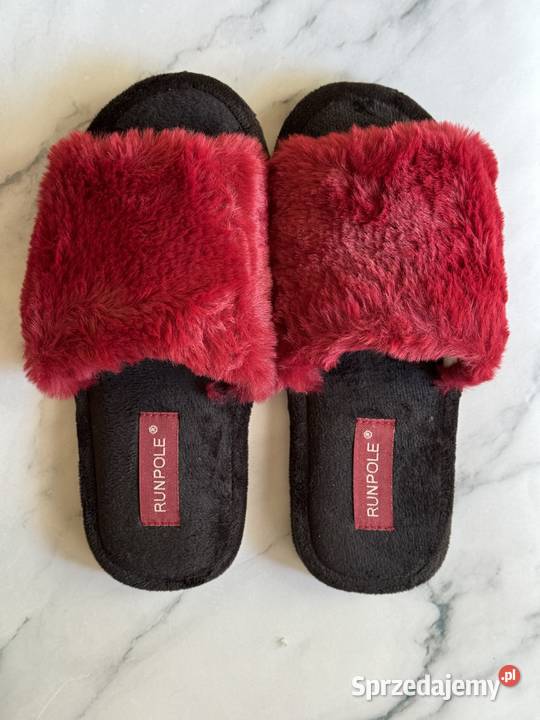 Futrzane kapcie inna Warszawa