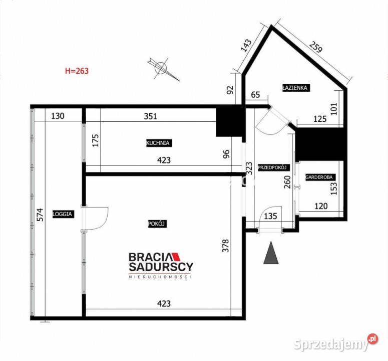 Mieszkanie do sprzedania Kraków os Osiedle 33.95m2