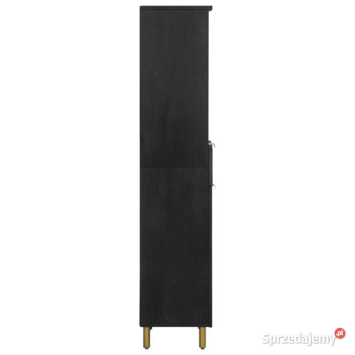 Szafka łazienkowa czarna 38x33x160 lite drewno mazowieckie