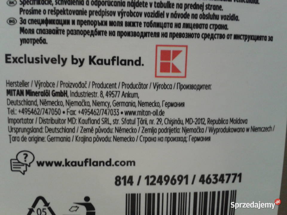 Olej silnikowy 5W30 LONGLIFE III synteza HC Wołczyn