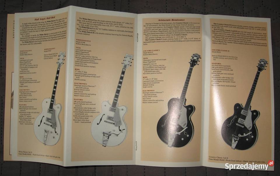 Gretsch 1990 katalog gitar Kępice