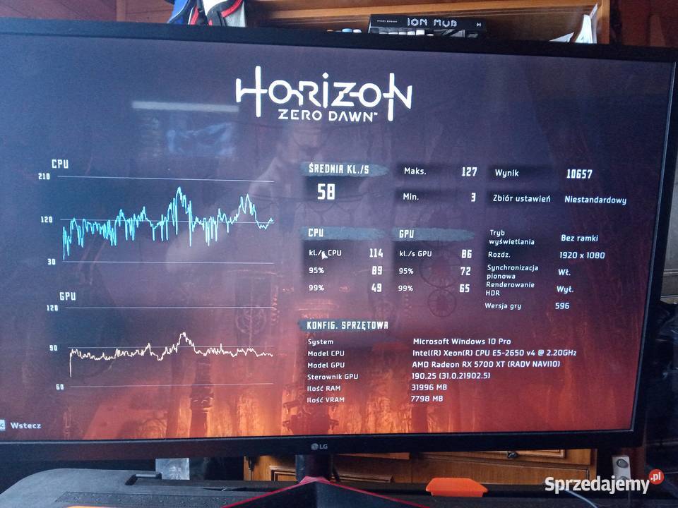 Komputer monitor 32 CALE czytaj opis rx 5700xt Klasy Core i7