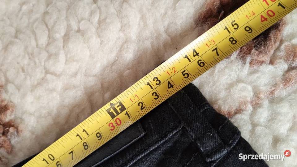 spodnie damskie jeansowe czarne denim Poznań