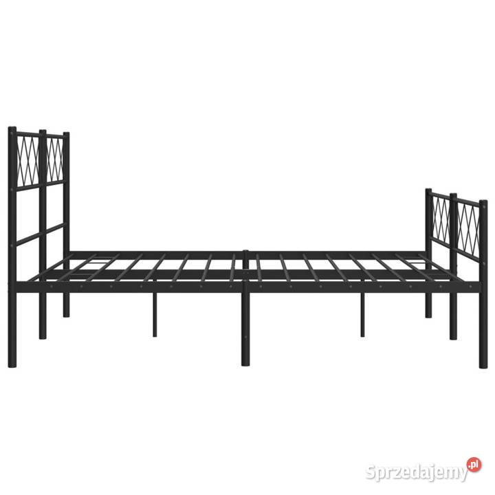 Łóżko Metalowe Czarne Rama Łóżka Ze Stelażem mazowieckie