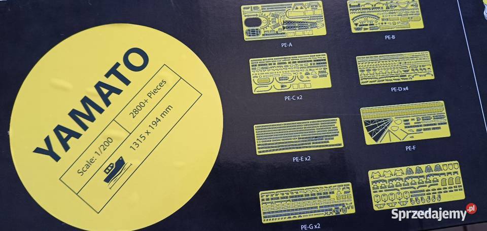 Pancernik Yamato w skali 1200 firmy Glow2B Legionowo