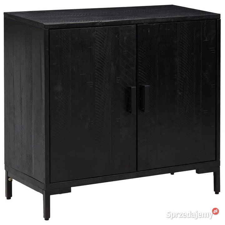 Szafka czarna 75x35x70 lite drewno sosnowe Warszawa