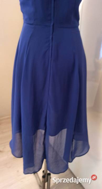 niebieska zwiewna asymetryczna Częstochowa