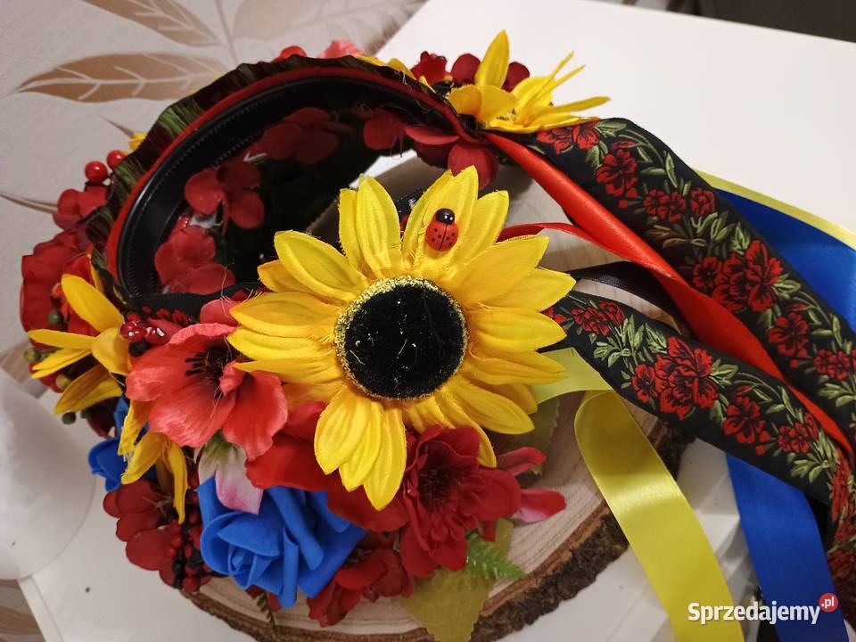 Korona kwiatowa wianek na głowę